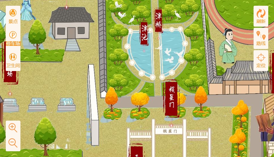 江岸手绘地图景区语音讲解导览系统：智慧景区建设的基石