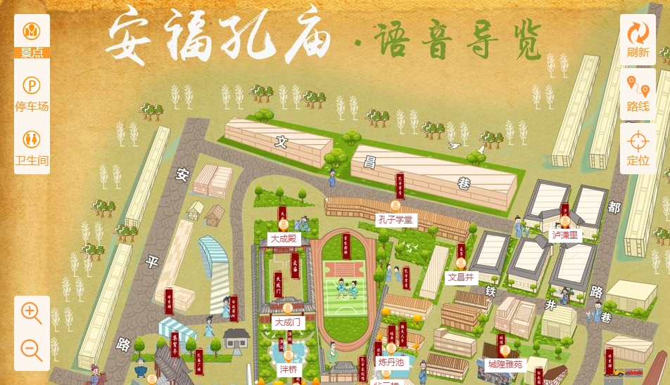 江岸手绘地图：智慧景区智能化服务的延伸